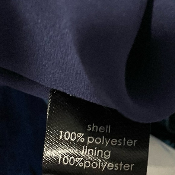 LE SUPERBE Helenas Palm Tree Mini Slip Dress Sz 8 Ocean Blue lace trim - Picture 12 of 12